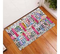 Felpudo Entrada casa Nadie Lucha Solo - Felpudo de concienciación sobre el cáncer