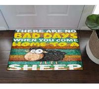 Felpudo Entrada casa No Hay días Malos Cuando llegas a casa y te encuentras con un Felpudo con Forma de Oveja.