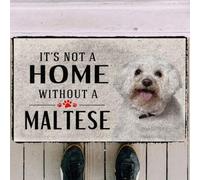 Felpudo Entrada casa No Hay hogar sin un Felpudo con Forma de Perro maltés