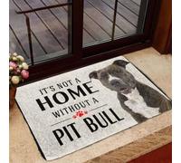 Felpudo Entrada casa No Hay hogar sin un Felpudo con Forma de Perro Pitbull
