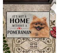 Felpudo Entrada casa No Hay hogar sin un Felpudo con Forma de Perro Pomerania