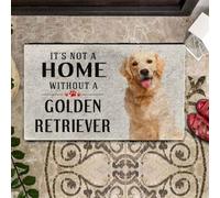 Felpudo Entrada casa No Hay hogar sin un Felpudo con la Imagen de un Golden Retriever