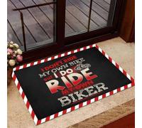 Felpudo Entrada casa No monto en mi Propia Moto, Pero sí en mi Propio Felpudo de Motero.