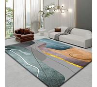 Felpudo Entrada Casa Oro Naranja Felpudo Exterior Poliéster Alfombra Salon Lavable Alfombra Entrada Casa Suave Engrosar Alfombras de Habitacion Antideslizante Tapete 120x160cm