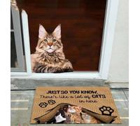 Felpudo Entrada casa para Que lo sepas, Hay un montón de Gatos aquí.