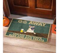 Felpudo Entrada casa ¡Pastor alemán, Vete a Menos Que tengas Cerveza y golosinas para Perros!