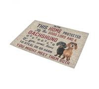 Felpudo Entrada casa Perro Salchicha Si vienes aquí a Robar o Hacer daño Felpudo