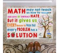 Felpudo Entrada casa Puede Que Las matemáticas no Nos enseñen a sumar Amor ni a restar Odio.