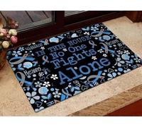 Felpudo Entrada casa Regalo para supervivientes de cáncer - Felpudo En Esta casa Nadie Lucha Solo