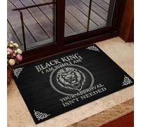 Felpudo Entrada casa Rey Negro Soy Quien Soy Tu Aprobación No Es Necesaria Felpudo