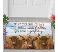 Felpudo Entrada casa Si al Final del día hueles a Ganado, ha Sido un Buen día (Felpudo).