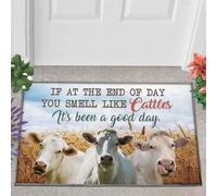 Felpudo Entrada casa Si al Final del día hueles a Ganado, ha Sido un Buen día (Felpudo).