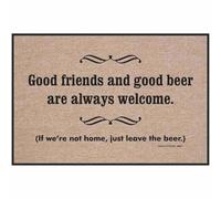 Felpudo Entrada casa Si no Estamos en casa, Simplemente Deje la Cerveza en el Felpudo Interior y Exterior.
