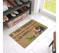 Felpudo Entrada casa Si olvidaste el Vino y Las golosinas para Yorkshire, Vete a casa (Felpudo)