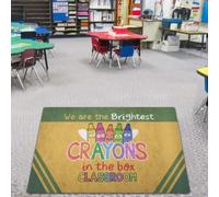 Felpudo Entrada casa Somos los crayones más Brillantes de la Caja. Felpudo Divertido para Interiores y Exteriores.