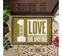 Felpudo Entrada casa Somos uno, Nos Amamos Otro. Felpudo de Bienvenida de fácil Limpieza.