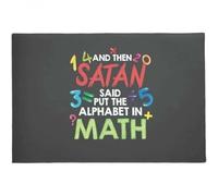 Felpudo Entrada casa Tapete con el Alfabeto en matemáticas