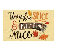 Felpudo Entrada casa Tapete de Acción de Gracias con Todo lo Bueno y Especias de Calabaza