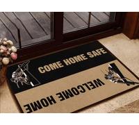 Felpudo Entrada casa Tapete de Bienvenida para el liniero Que llegó a casa Sano y Salvo.