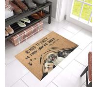 Felpudo Entrada casa Tapete de Entrada con Estampado de Shih Tzu: Sabemos Que estás aquí