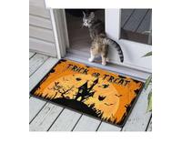 Felpudo Entrada casa Tapete de Entrada Personalizado de Halloween para Pedir Dulces o Truco con el Lema de la Igualdad