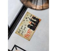 Felpudo Entrada casa Tapete de Halloween ¿Acabas de Decir 'Dulce'?