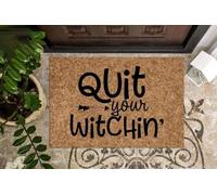 Felpudo Entrada casa Tapete de Halloween Deja de ser Bruja