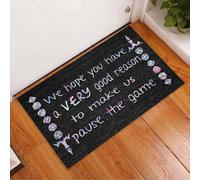 Felpudo Entrada casa Tapete de Halloween: Esperamos Que tengas una Buena razón