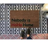 Felpudo Entrada casa Tapete navideño Nadie está en casa