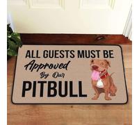Felpudo Entrada casa Todos los Invitados Deben ser aprobados por Nuestro Felpudo Pitbull.