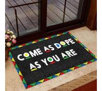 Felpudo Entrada casa Ven Tan Genial como Eres, Felpudo afroamericano