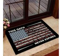 Felpudo Entrada casa Veterano - Este Juramento Nunca expira (Fieltro Gracioso)