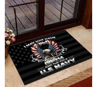 Felpudo Entrada casa Veterano: Puede Que no Tenga un doctorado, Pero sí Tengo un formulario DD-214 y el título de Felpudo de la Marina de los EE. UU.