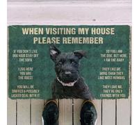 Felpudo Entrada casa Vivo aquí. Usted es el invitado. Felpudo de Bienvenida.