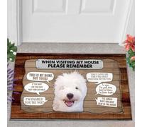 Felpudo Entrada casa West Highland White Terrier 1 Visitando mi casa Felpudo