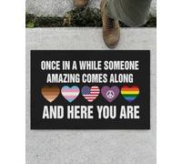 Felpudo Entrada casa Y aquí Tienes la Igualdad LGBT Black Lives Matter Felpudo para Interiores y Exteriores