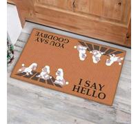 Felpudo Entrada casa Yo Digo Hola, tú Dices adiós. Felpudo para Perros.