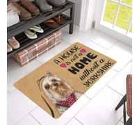 Felpudo Entrada casa Yorkshire Terrier: Una casa no es un hogar contigo