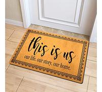 Felpudo Entrada Este Somos Nosotros. Nuestra Vida. Nuestra Historia. Nuestro Hogar. Alfombra Entrada Cómoda Alfombrilla Baño Suave Alfombra Baño para Puerta Ducha Jardín 40X60Cm