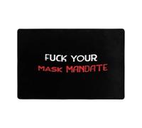 Felpudo Entrada Que Le Den A La Ordenanza sobre El Uso De Mascarillas Alfombrilla Baño Secado Rápido Felpudo Antideslizante Alfombra Entrada para Oficina Exterior Pasillo 40X60Cm