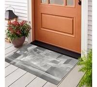 Felpudo Estampado Ilusión Visual 3D, 45X75Cm Alfombra Pequeña Entrada, Alfombra Arquitectura Geométrica De Hormigón Blanco, Tapetes Suelo Antideslizante Para Decorativo Dormitorios Entrada Cuartos