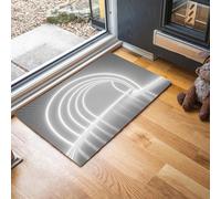 Felpudo Estampado Ilusión Visual 3D, 80X120Cm Alfombra Pequeña Entrada, Alfombra Arquitectura De Túnel Minimalista Gris, Tapetes Suelo Antideslizante Para Decorativo Dormitorios Entrada Cuartos