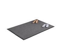 Relaxdays Felpudo para Entrada Antideslizante Clásico, Polipropileno-PVC, Gris, 120 x 180 cm