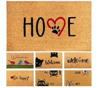 Felpudo Huellas Perro de Fibra Coco - 70x40cm - Felpudos Antideslizantes - Felpudos Originales para la Entrada a Casa, Pasillos, Puertas de Exterior - Accesorios para el Hogar - Material Resistente