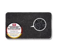 Felpudo Lavable de algodón - Felpudo Absorbente Entra - Felpudo Antideslizante - (75 x 130 cm - Negro)
