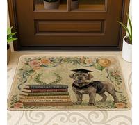 Felpudo negro con diseño de perro mastín neopolitano, felicitaciones y graduaciones, 29 x 17 pulgadas, tapete antideslizante para exteriores, clase pequeña de 2026, para patio, garaje, zapatos fuera
