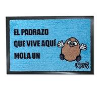 Felpudo Original | Dia del Padre | El padrazo Que Vive aquí Mola un Huevo | Material Sintético | 60x40 cm