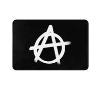 Felpudo para La Entrada Símbolo De La Anarquía Alfombra Baño Modernas Personalizado Alfombra Interior, para Jardín, Interior O Exterior, Salon, 40x60cm