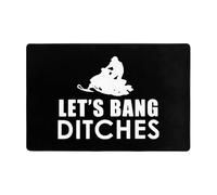 Felpudo para La Entrada Vamos A Follar Zanjas Alfombra Baño Modernas Antideslizante Alfombra Limpia, para Dormitorio, Jardín, Interior O Exterior, 40x60cm