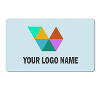 Felpudo Personalizado con Logo y Texto de Marca para Empresas; Tapete para Empresa de 45x75 cm de Goma para Interior y Exterior; alfombras para la Oficina, Fuera del Negocio o la Empresa [140]